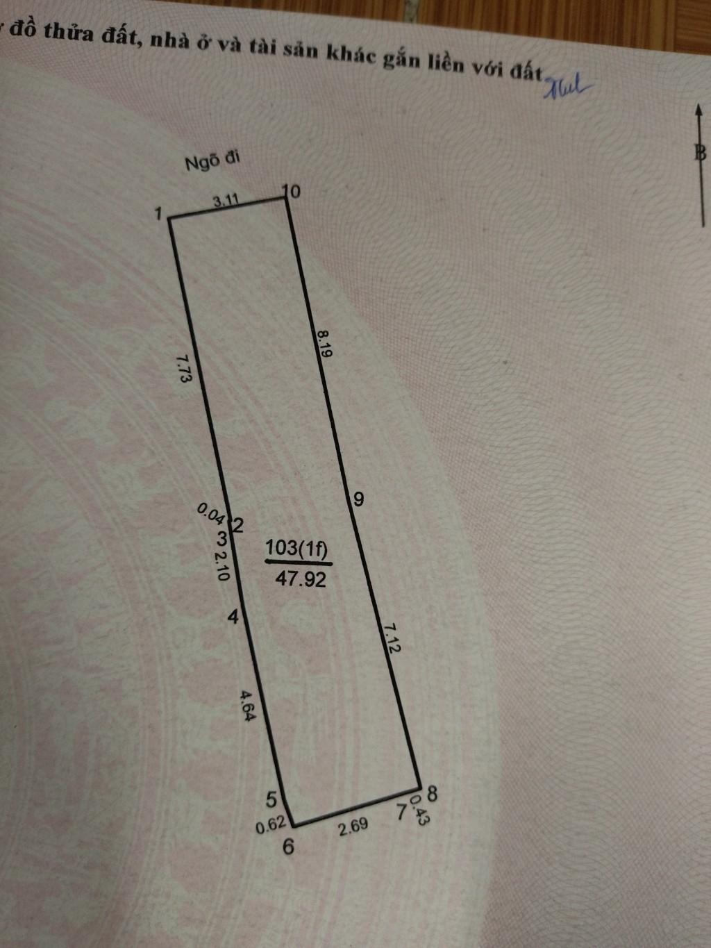 Bán nhà Lương Yên - diện tích 47m2 1 tầng - Nhà cấp 4 - giá 9,6 tỷ