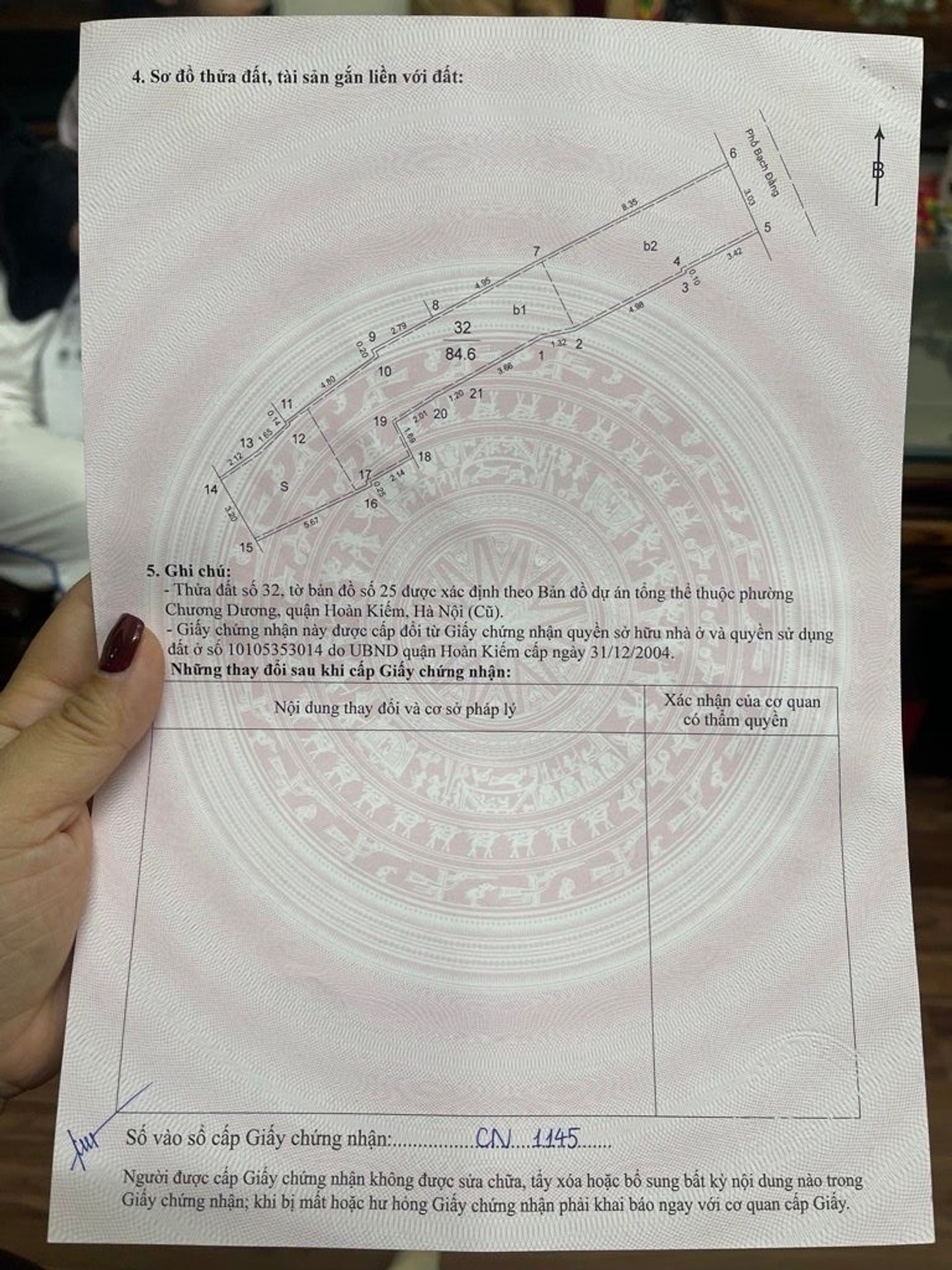 Bán nhà Bạch Đằng - diện tích 92.5m2 4 tầng - Mặt phố kinh doanh sầm uất - giá 26,5 tỷ