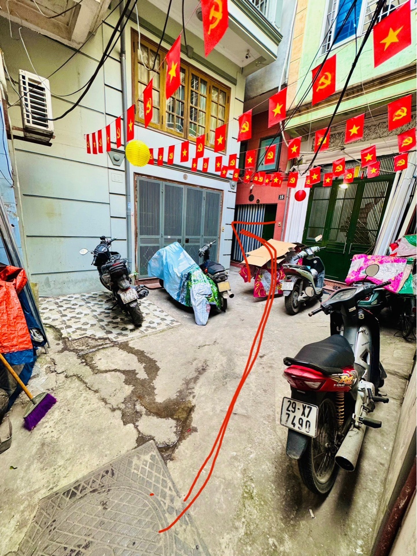 Bán nhà Ngõ Hưng Ký - diện tích 55m2 2 tầng - Nhà riêng 2 tầng cũ - giá 6,15 tỷ