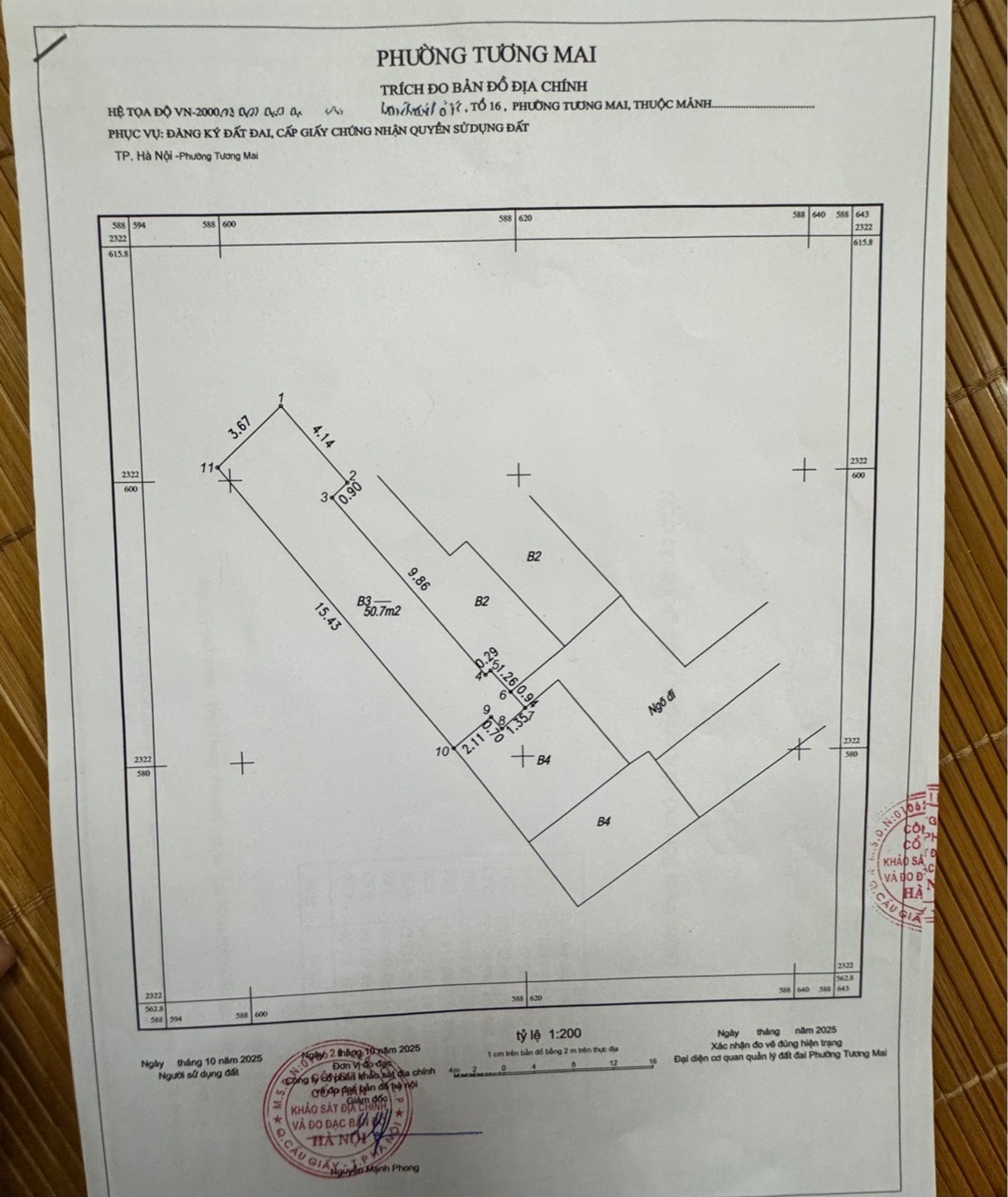 Bán nhà Ngõ Hưng Ký - diện tích 55m2 2 tầng - Nhà riêng 2 tầng cũ - giá 6,15 tỷ