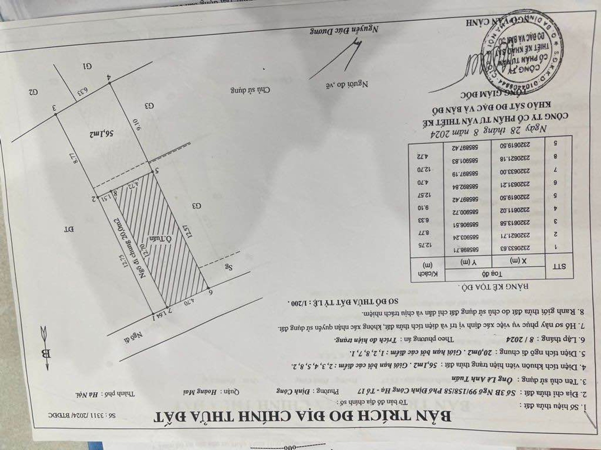 Bán nhà Định Công Hạ - diện tích 56m2 2 tầng - Ngõ Rộng thông - giá 3,6 tỷ