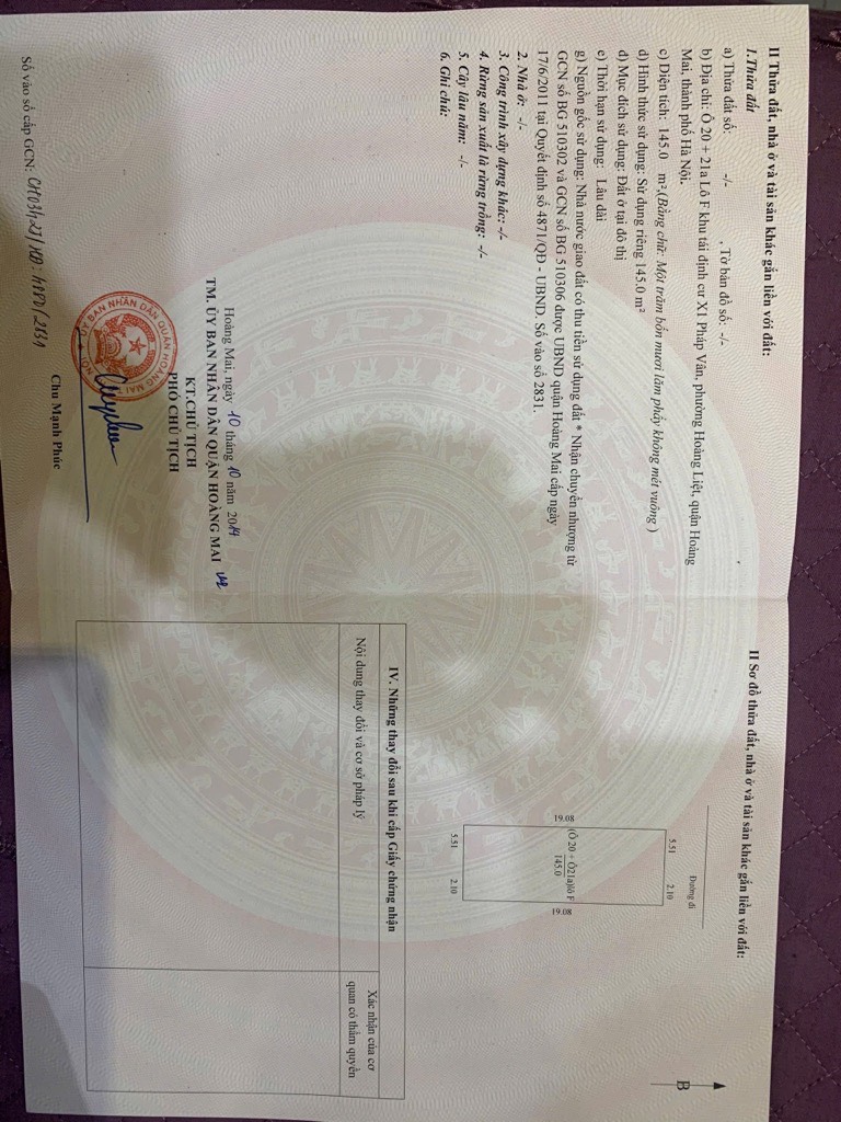 Bán nhà Bùi Huy Bích - diện tích 143m2 1 tầng - Ô tô tránh - giá 58 tỷ