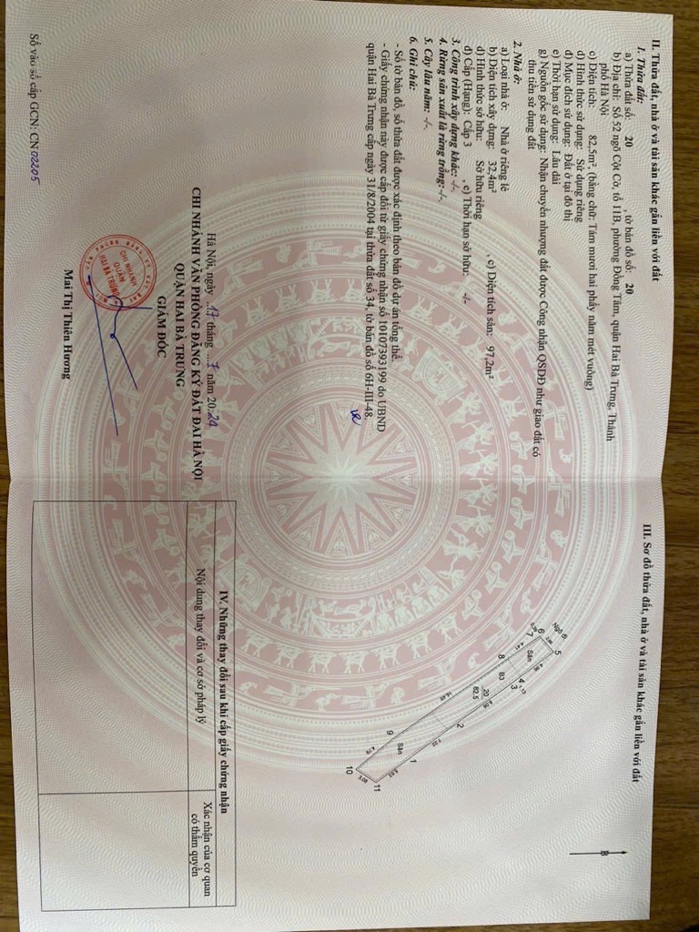 Bán nhà Giải Phóng - diện tích 83m2 6 tầng - Ngõ ô tô thông - giá 21 tỷ