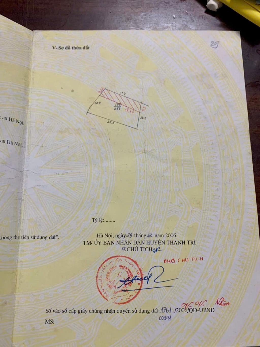 Bán nhà Tả Thanh Oai - diện tích 177.6m2 2 tầng - Mặt phố - giá 39 tỷ