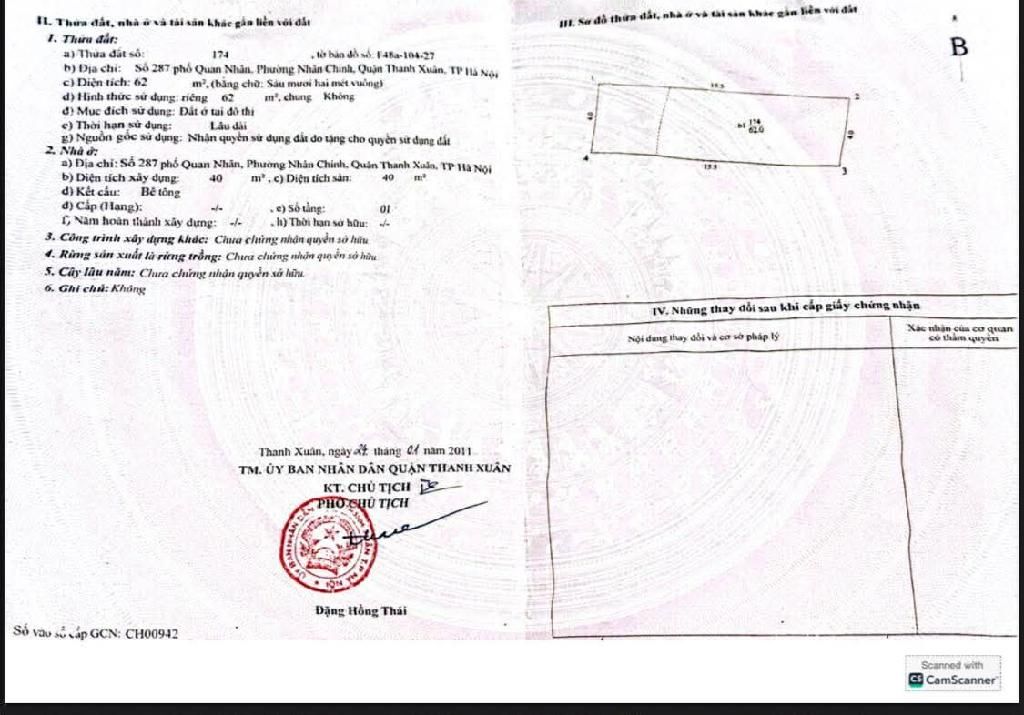 Bán nhà Quan Nhân - diện tích 67m2 7 tầng - mặt phố kinh doanh sầm uất - giá 31,5 tỷ