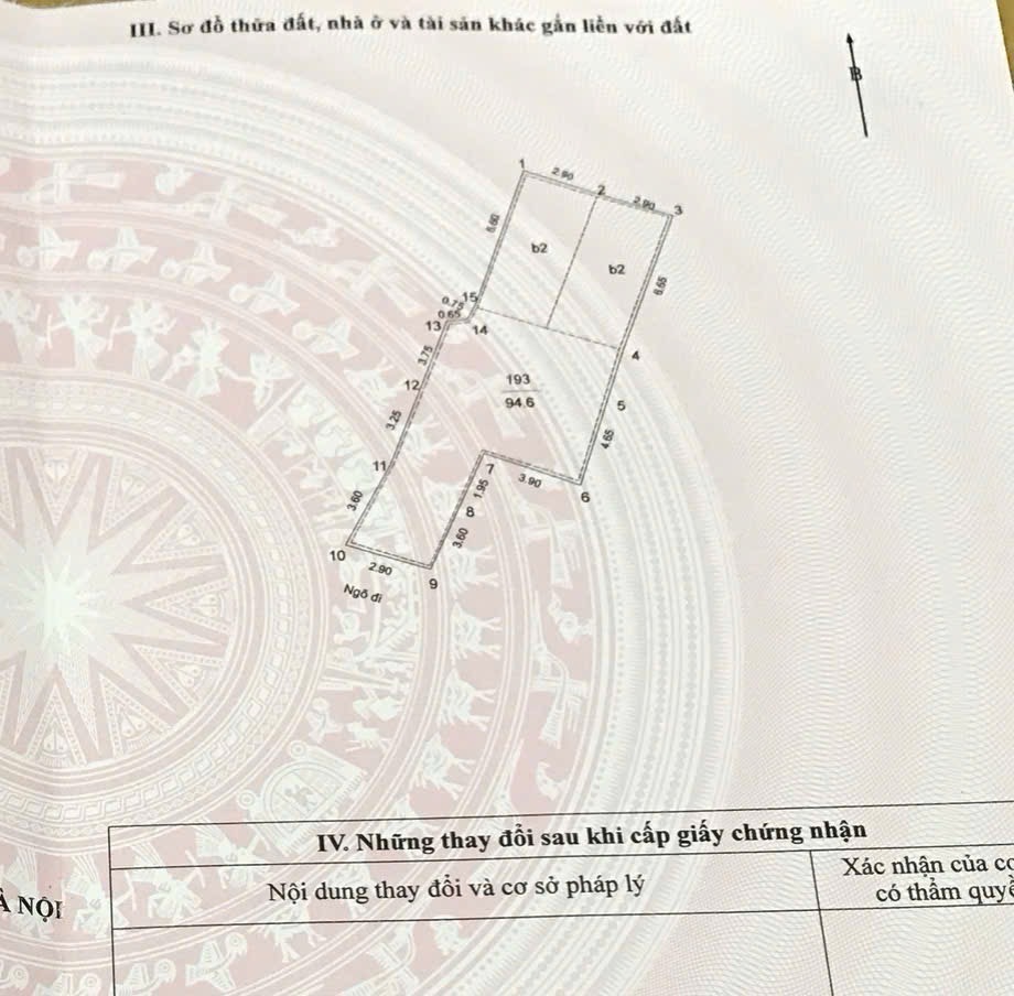 Bán nhà Trần Khát Chân - diện tích 94m2 3 tầng - Ô tô tránh - giá 23,6 tỷ