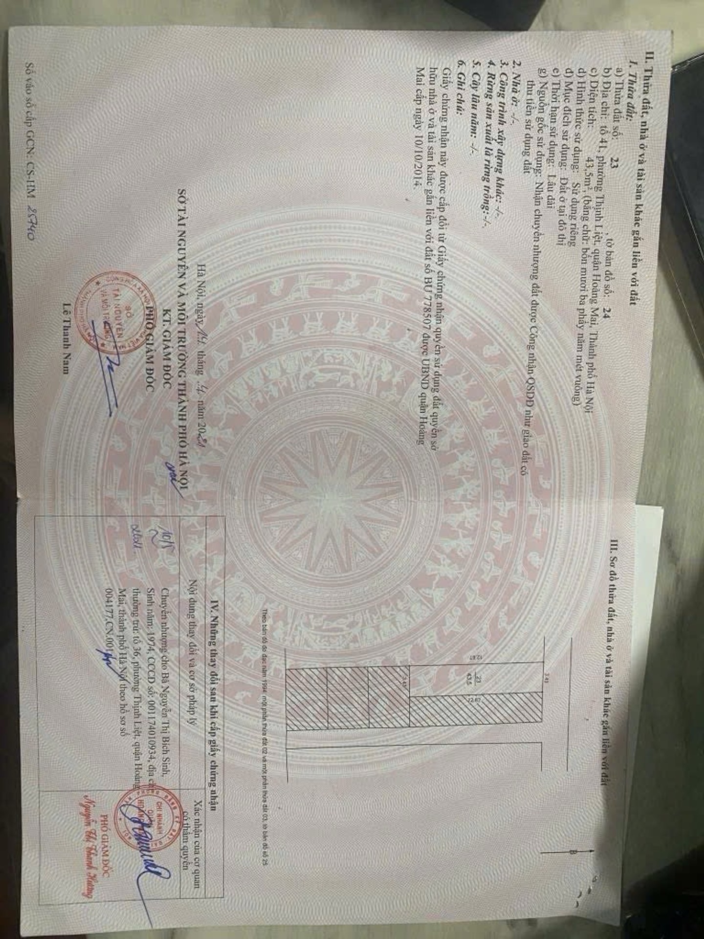 Bán nhà Tân Mai - diện tích 43m2 5 tầng - ô tô vào nhà - giá 12,2 tỷ
