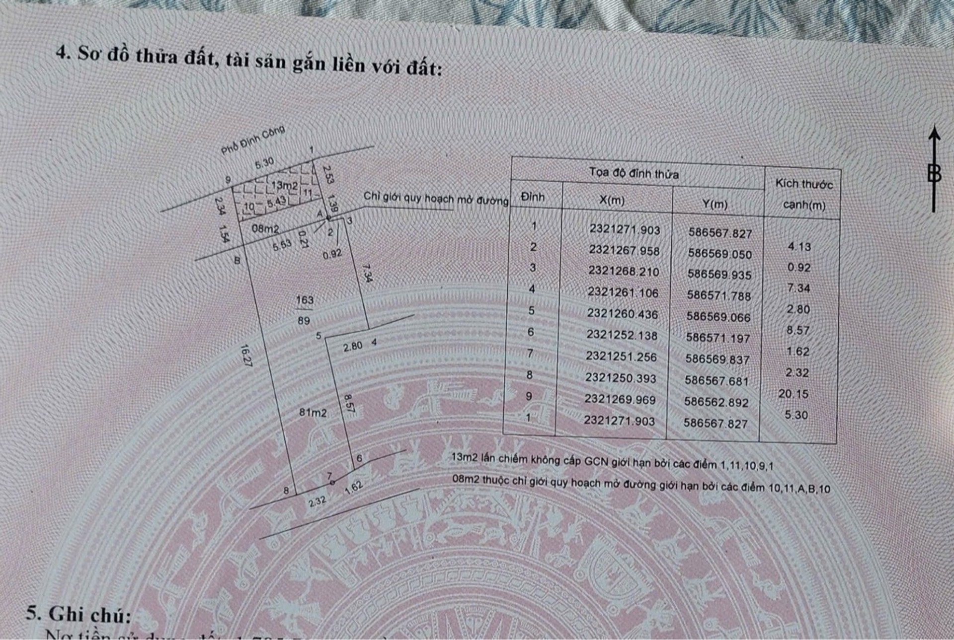 Bán nhà Định Công - diện tích 81m2 4 tầng - Mặt phố 2 mặt thoáng - giá 32 tỷ