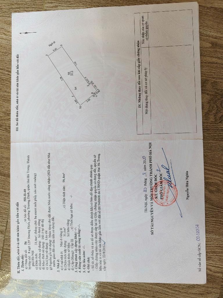 Bán nhà Trương Định - diện tích 32m2 5 tầng - Ô TÔ TRÁNH - giá 10,2 tỷ