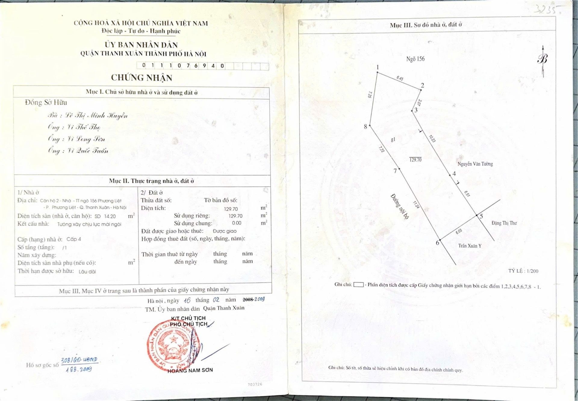Bán nhà Phương Liệt - diện tích 135m2 5 tầng - Lô góc 2 mặt thoáng - giá 40,8 tỷ