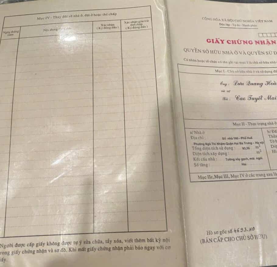 Bán nhà Phố Huế - diện tích 132m2 6 tầng - Mặt phố kinh doanh - giá 200 tỷ