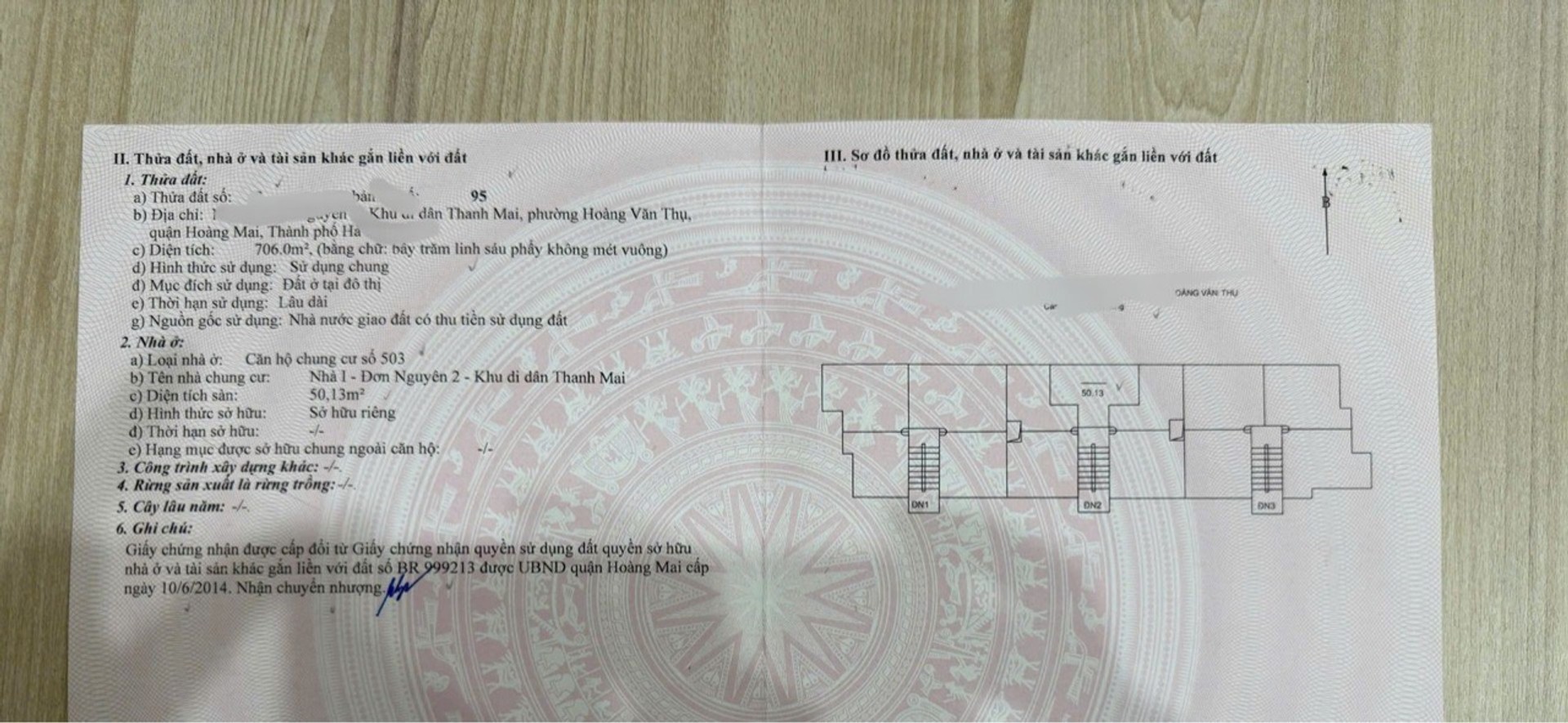 Bán nhà Tam Trinh - diện tích 90m2 1 tầng - Ô tô tránh chân cầu thang - giá 5,45 tỷ
