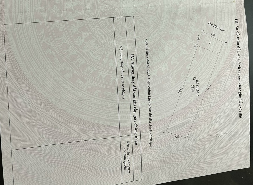 Bán nhà Hào Nam - diện tích 73m2 3 tầng - Lô góc 2 mặt thoáng - giá 35 tỷ