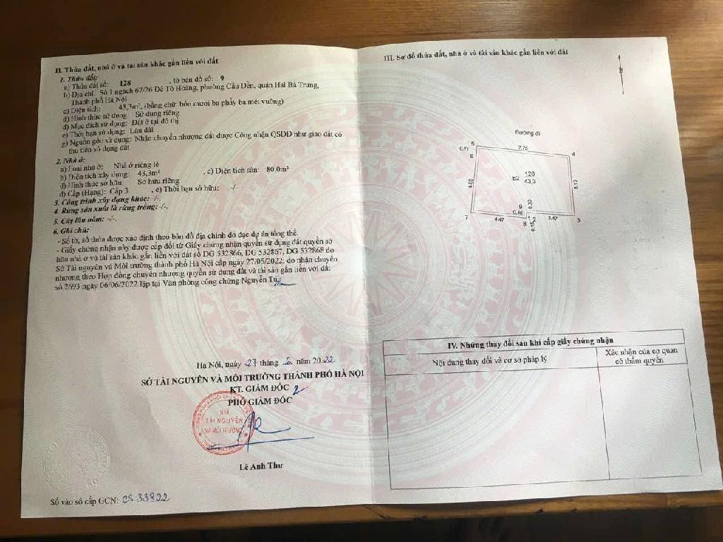 Bán nhà Tô Hoàng - diện tích 48m2 6 tầng - Lô góc 2 mặt tiền - giá 17,5 tỷ