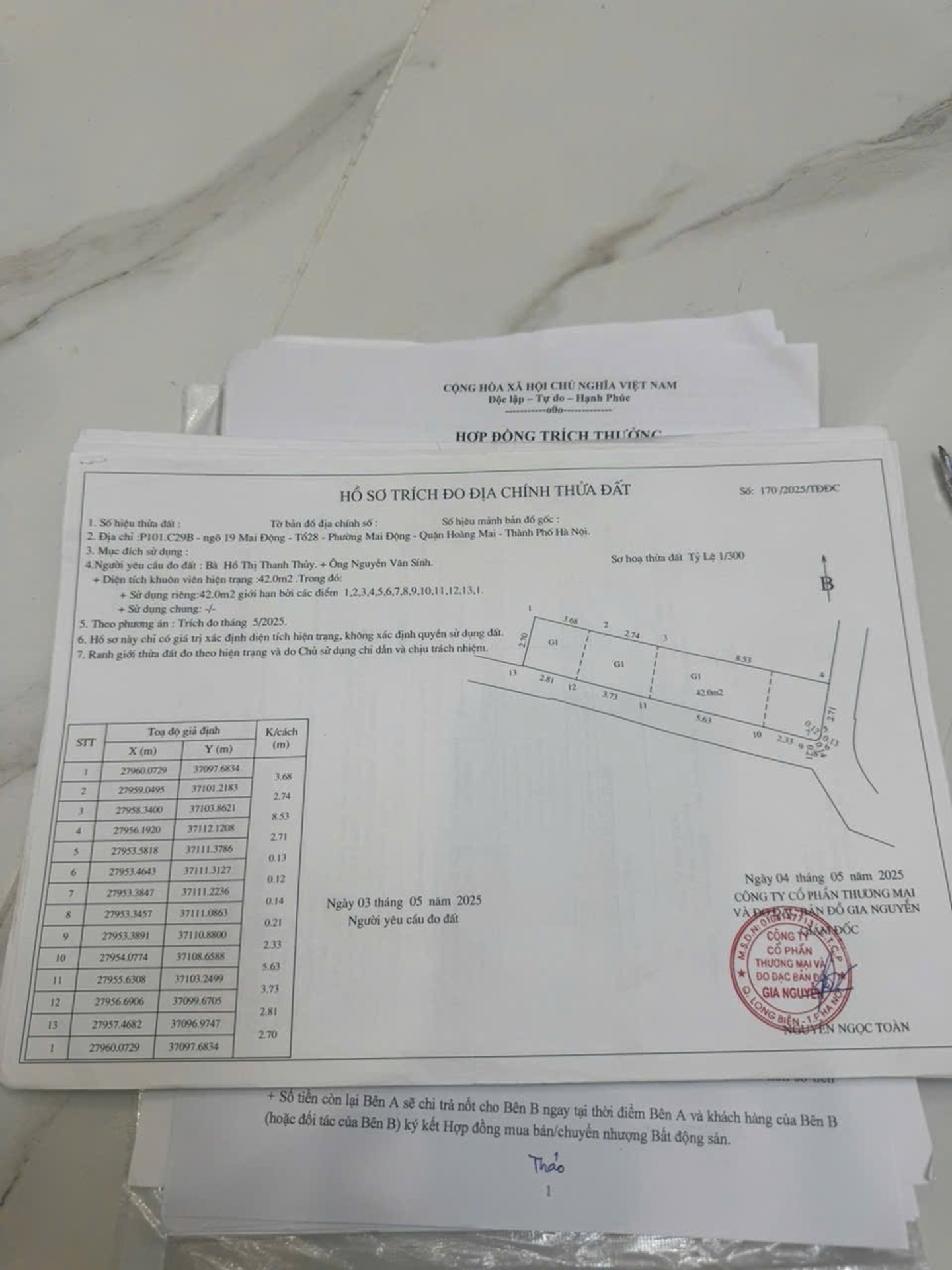 Bán nhà Mai Động - diện tích 85m2 2 tầng - ô tô tránh - giá 3,85 tỷ