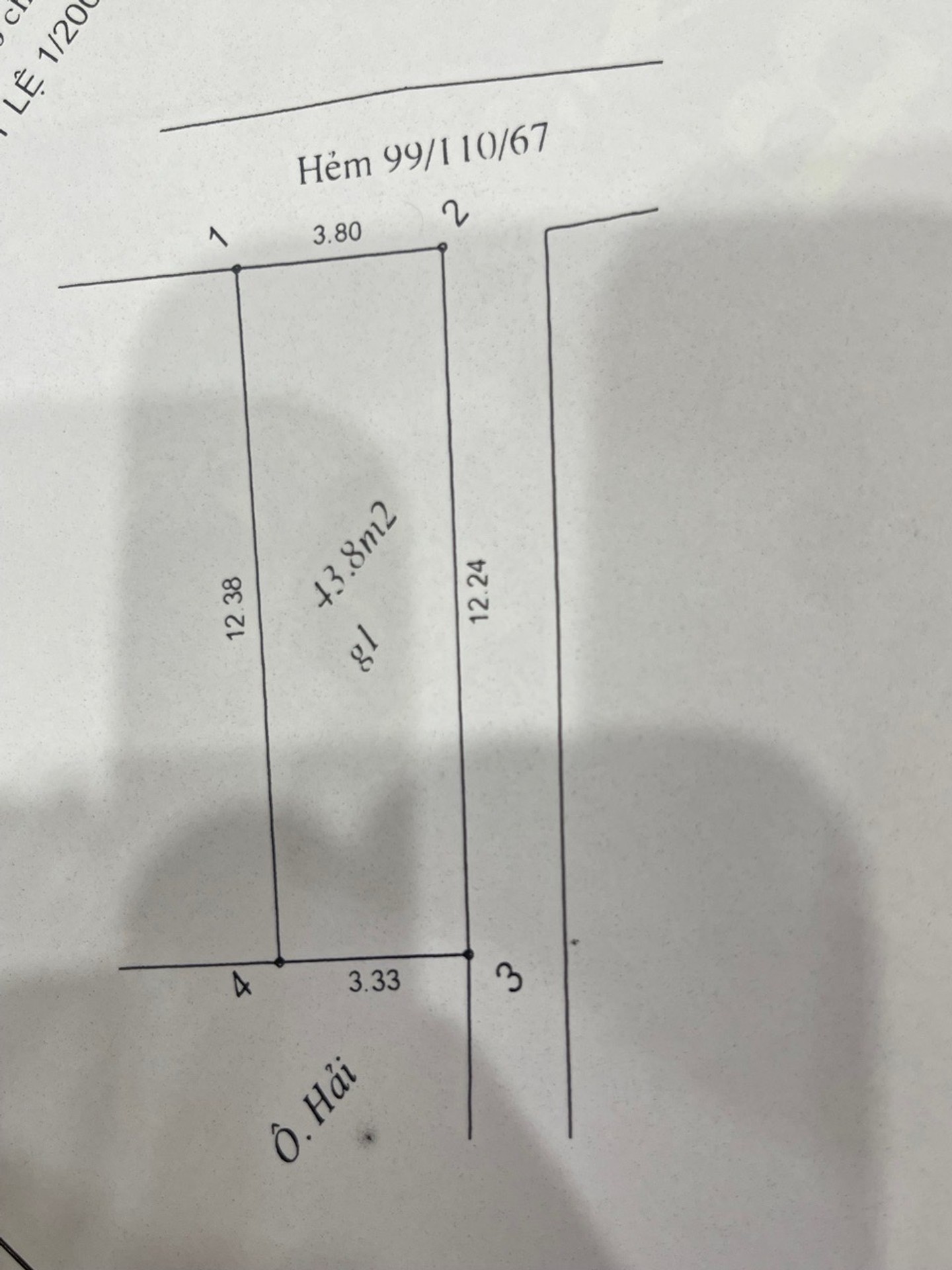 Bán nhà Định Công Hạ - diện tích 43m2 3 tầng - Nhà lô góc ô tô cách 20m - giá 5,3 tỷ