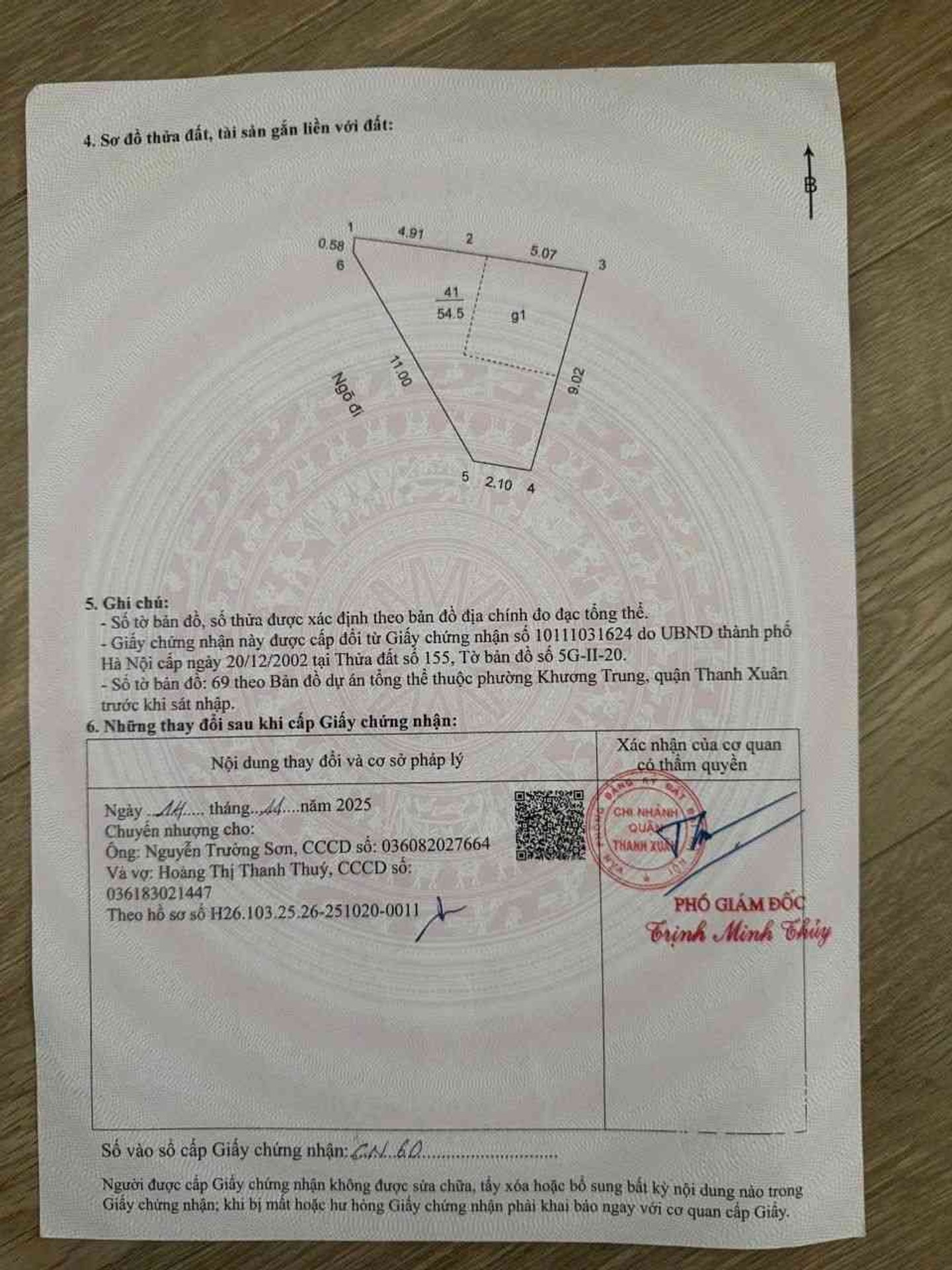 Bán nhà Hoàng Văn Thái - diện tích 54m2 6 tầng - 2 ô tô tránh - giá 22,5 tỷ