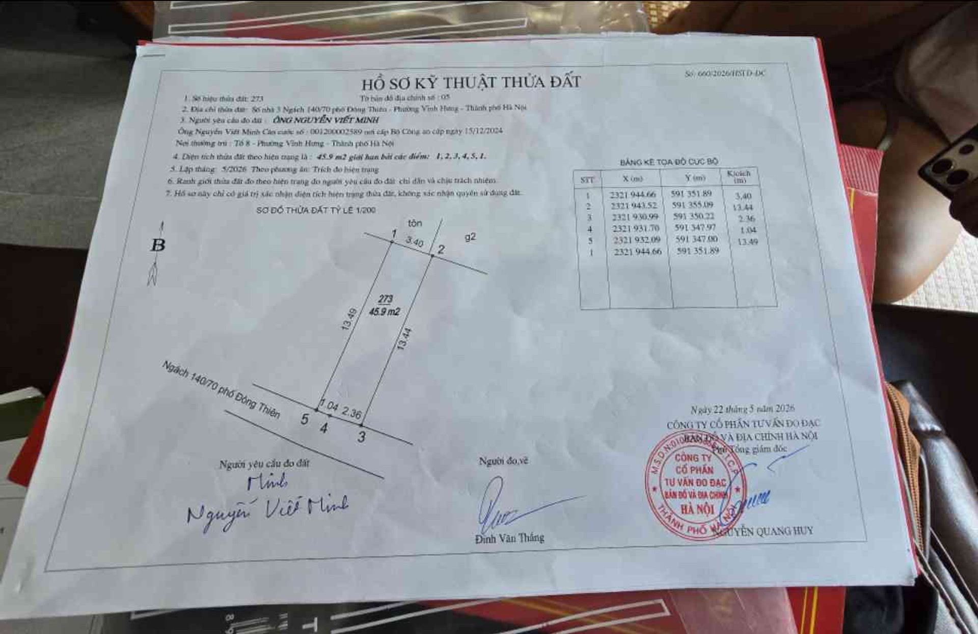 Bán nhà Đông Thiên - diện tích 46m2 0 tầng - Ô TÔ - giá 1,65 tỷ