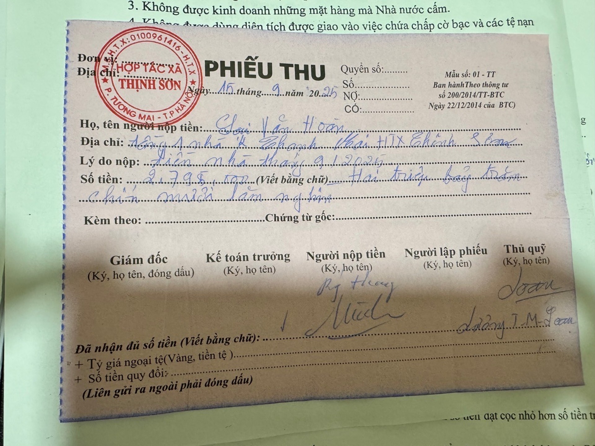 Bán nhà K tập thể Thanh Mai - diện tích 43m2 2 tầng - mặt ngõ chợ - giá 2 tỷ