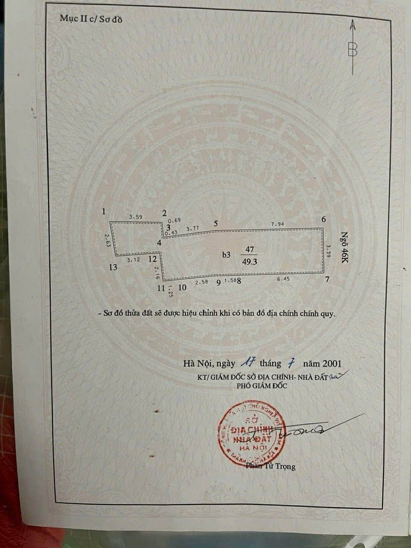 Bán nhà Đại Cồ Việt - diện tích 49,3m2 4 tầng - Hẻm xe máy - giá 25 tỷ