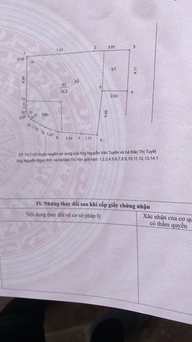 Bán nhà Trương Định - diện tích 74m2 3 tầng - Mặt phố kinh doanh sầm uất - giá 20 tỷ
