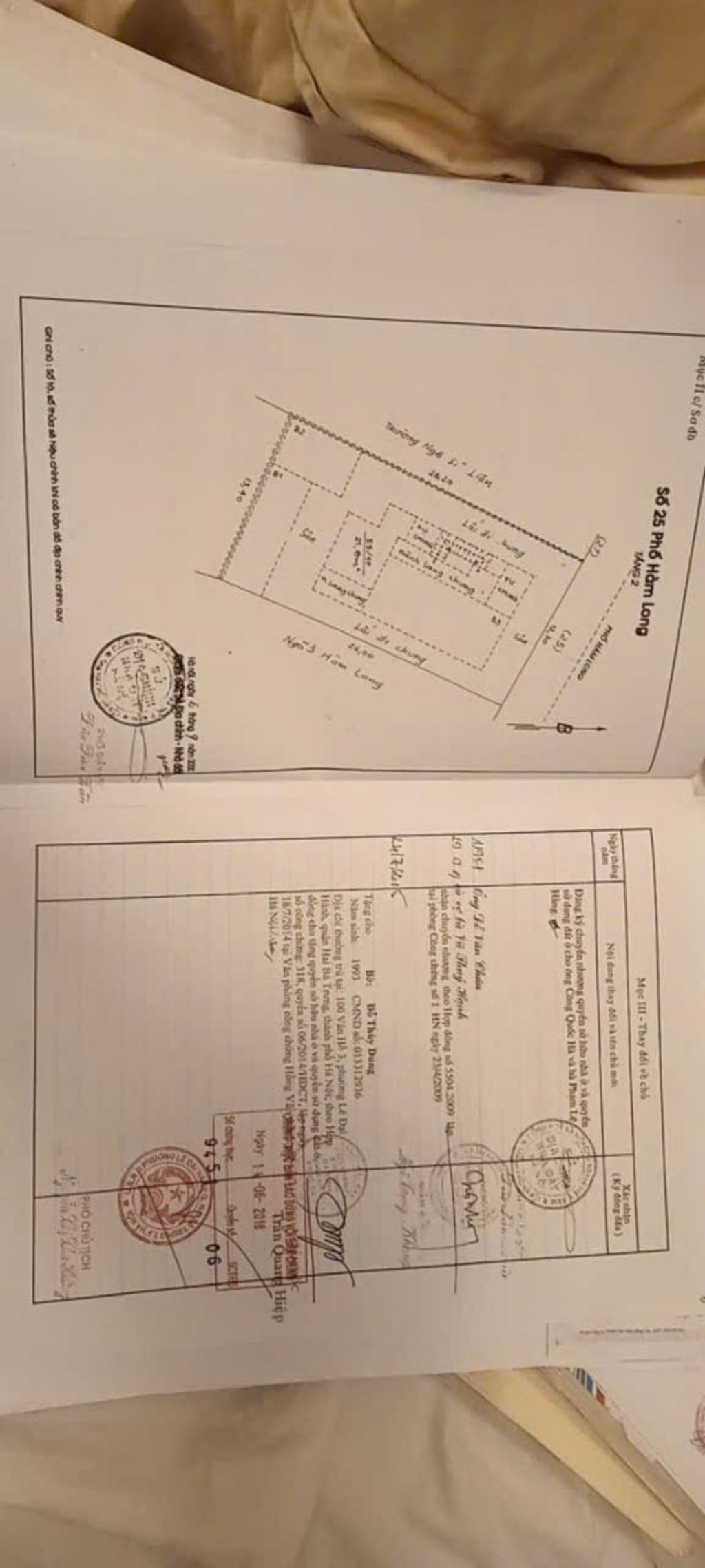 Bán nhà Hàm Long - diện tích 100m2 4 tầng - Nhà kiểu biệt thự - giá 30 tỷ