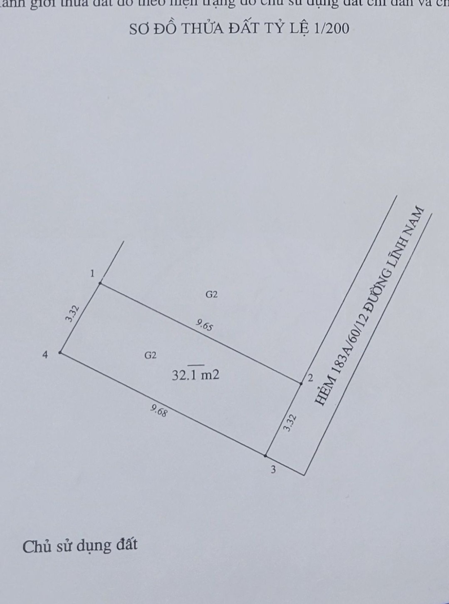 Bán nhà Lĩnh Nam - diện tích 32m2 2 tầng - Đẹp ở ngay - giá 3,45 tỷ