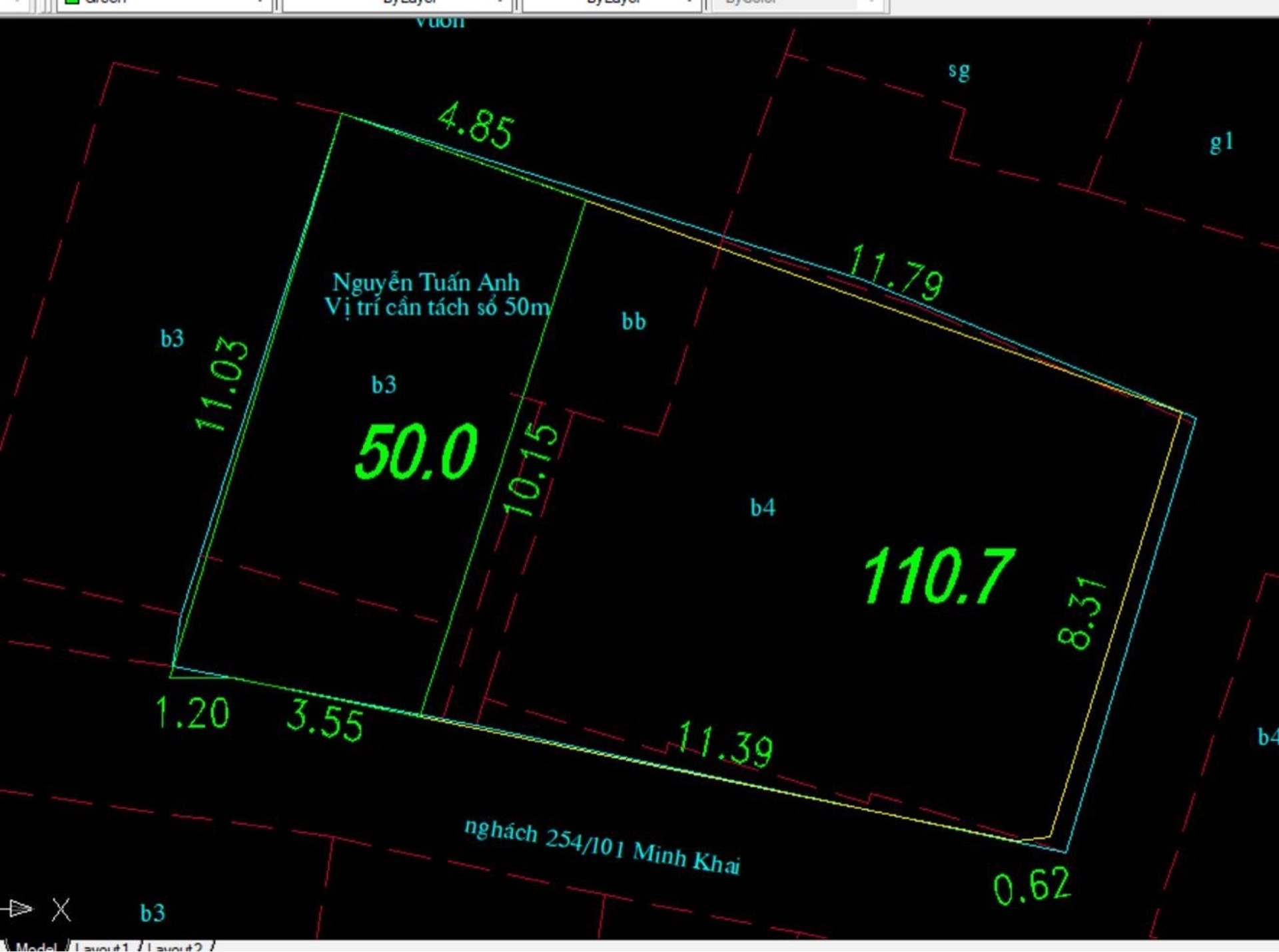 Bán nhà Minh Khai - diện tích 50m2 2 tầng - MẶT NGÕ THÔNG KD NHỎ - giá 13,5 tỷ