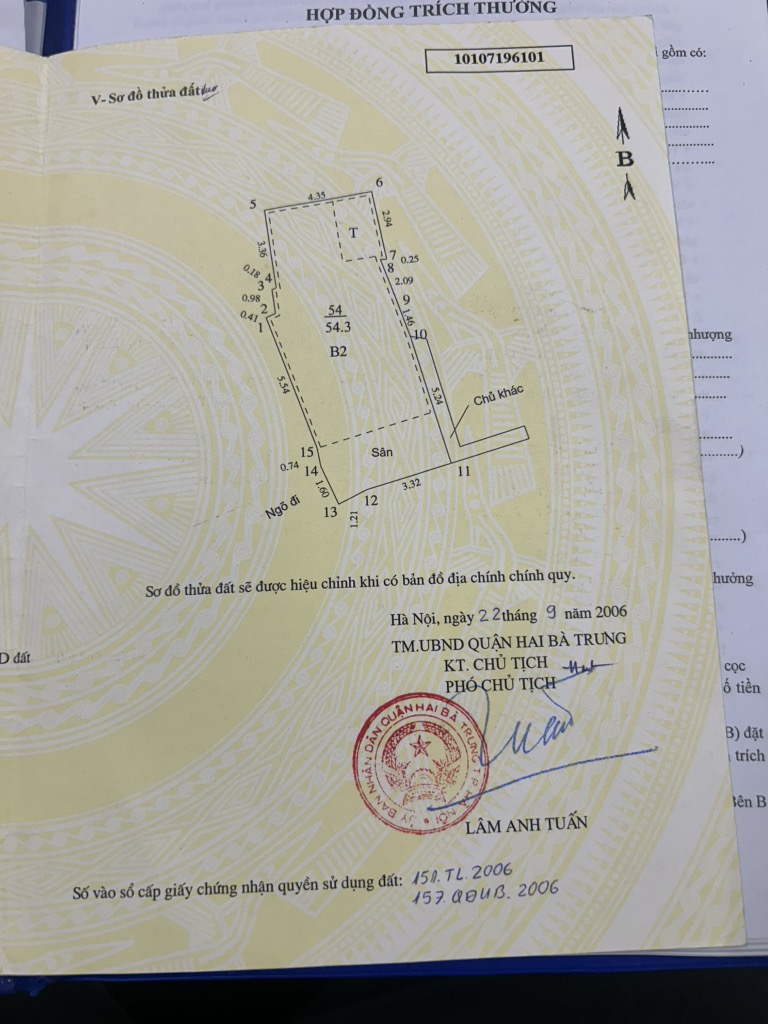 Bán nhà Minh Khai - diện tích 54m2 3 tầng - Nhà đẹp gần phố - giá 9,7 tỷ