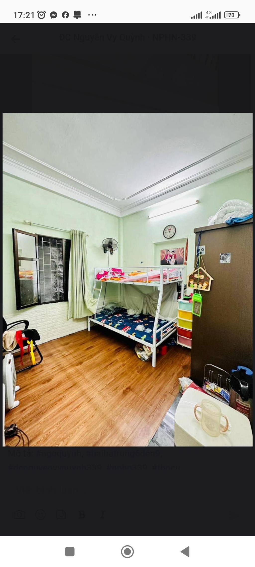 Bán nhà Hai Bà Trưng - diện tích 57m2 4 tầng - 2 mặt ngõ - giá 12 tỷ