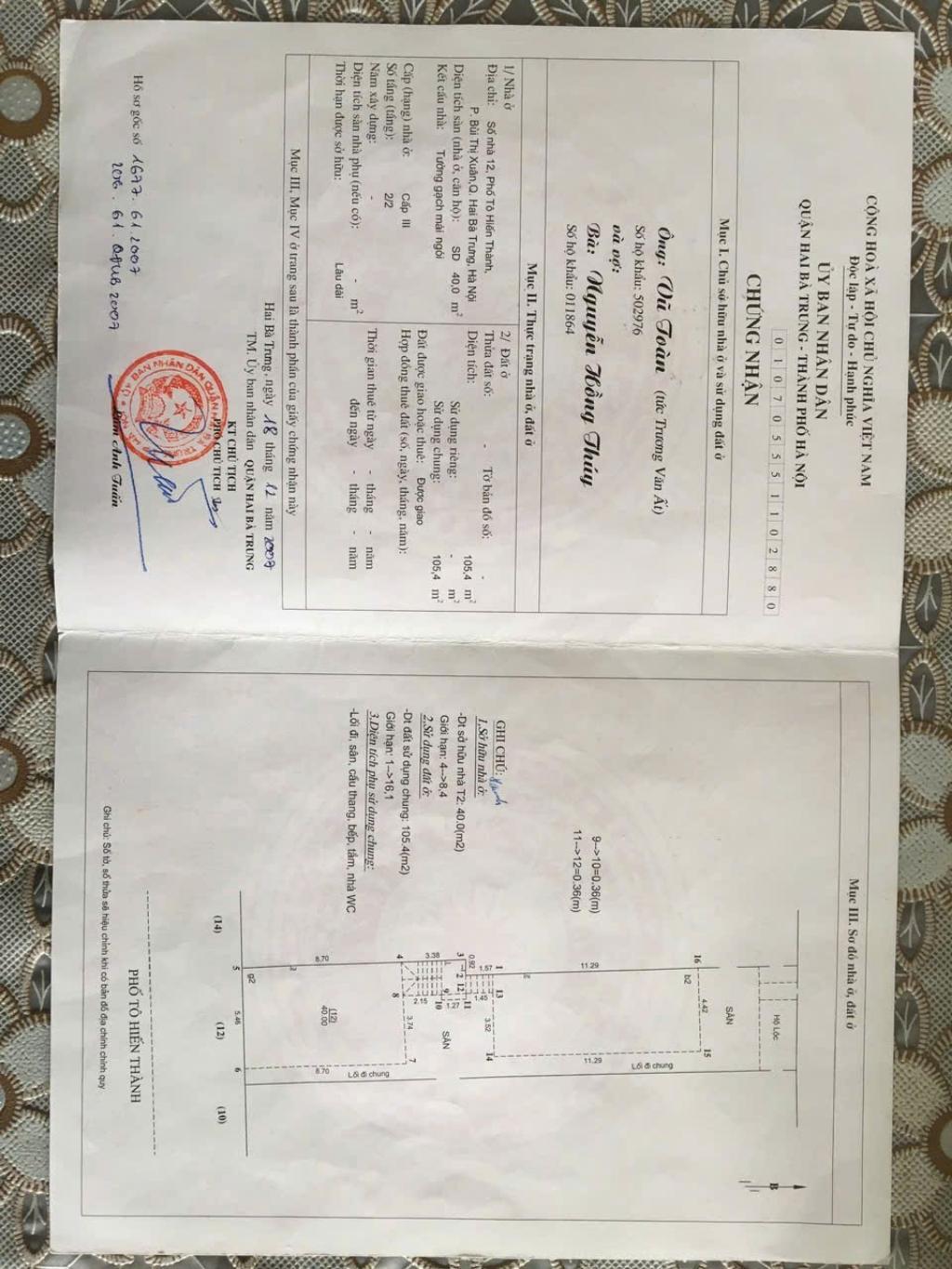 Bán nhà Tô Hiến Thành - diện tích 40m2 1 tầng - Nhà đẹp như khách sạn - giá 8,8 tỷ