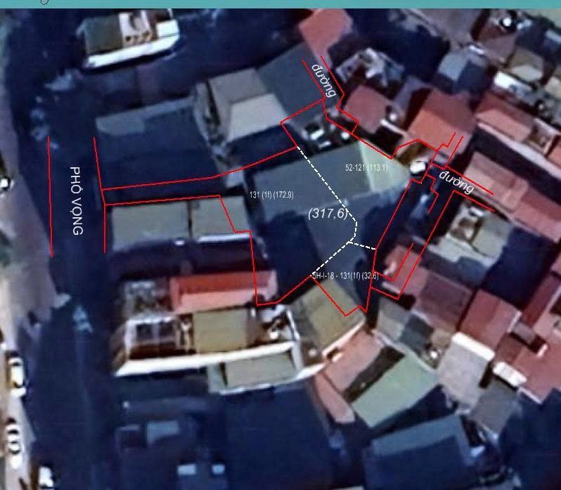 Bán nhà Phố Vọng - diện tích 318m2 3 tầng - Mặt phố kinh doanh - giá 65,26 tỷ