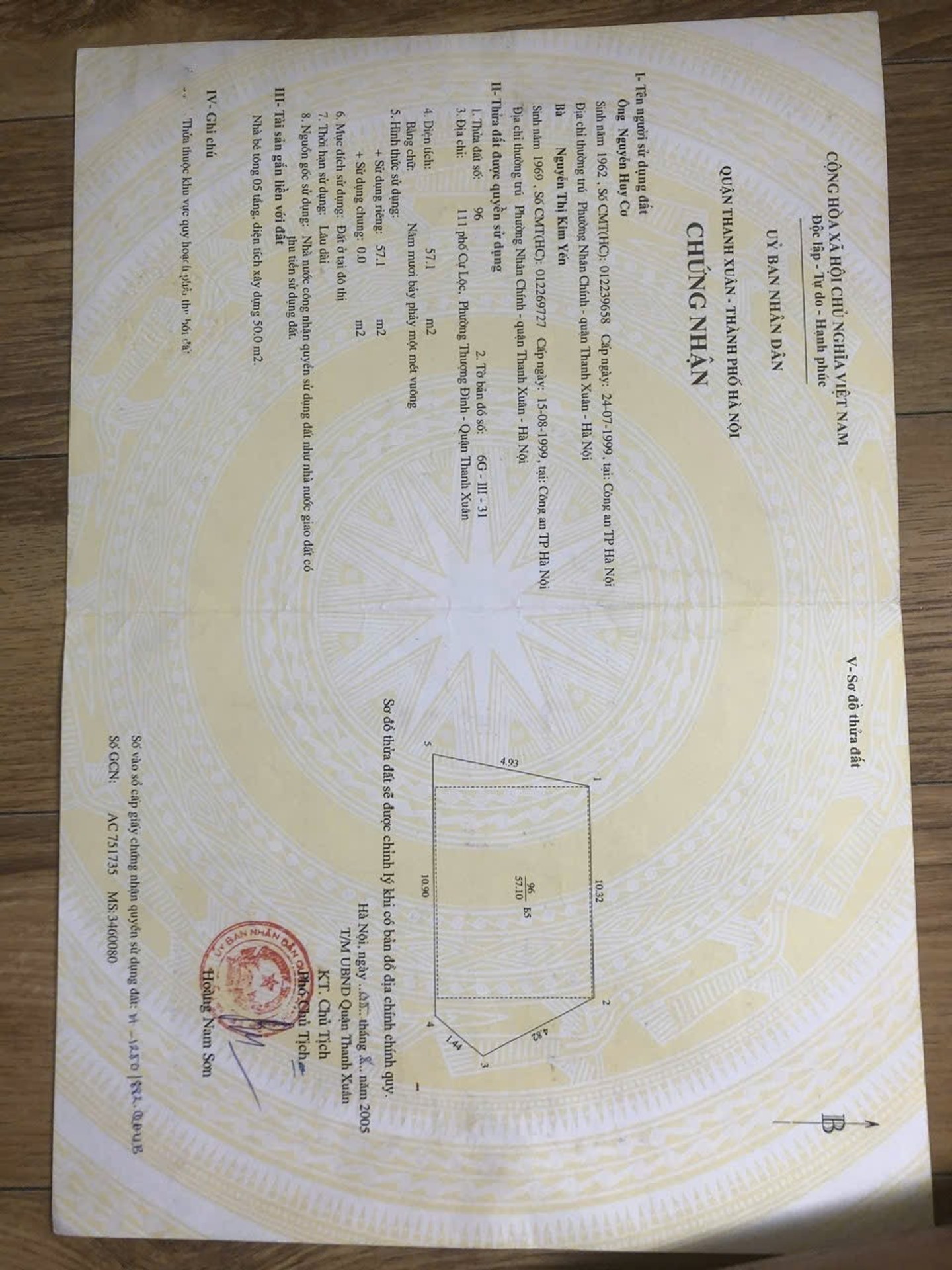 Bán nhà Cự Lộc - diện tích 58m2 5 tầng - Mặt phố kinh doanh sầm uất - giá 31 tỷ