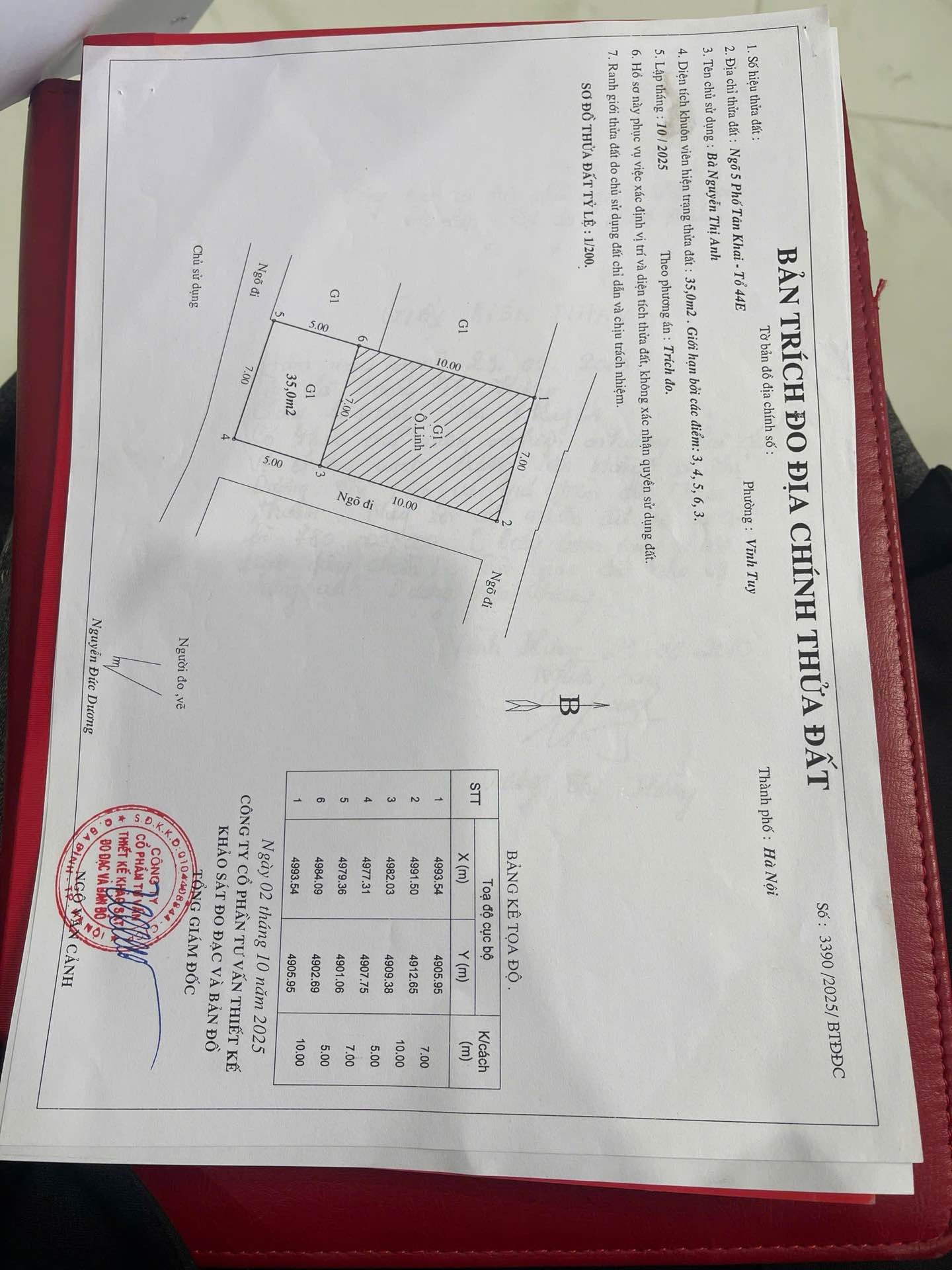 Bán nhà Vĩnh Tuy - diện tích 35m2 2 tầng - Lô góc thoáng đẹp - giá 1,8 tỷ