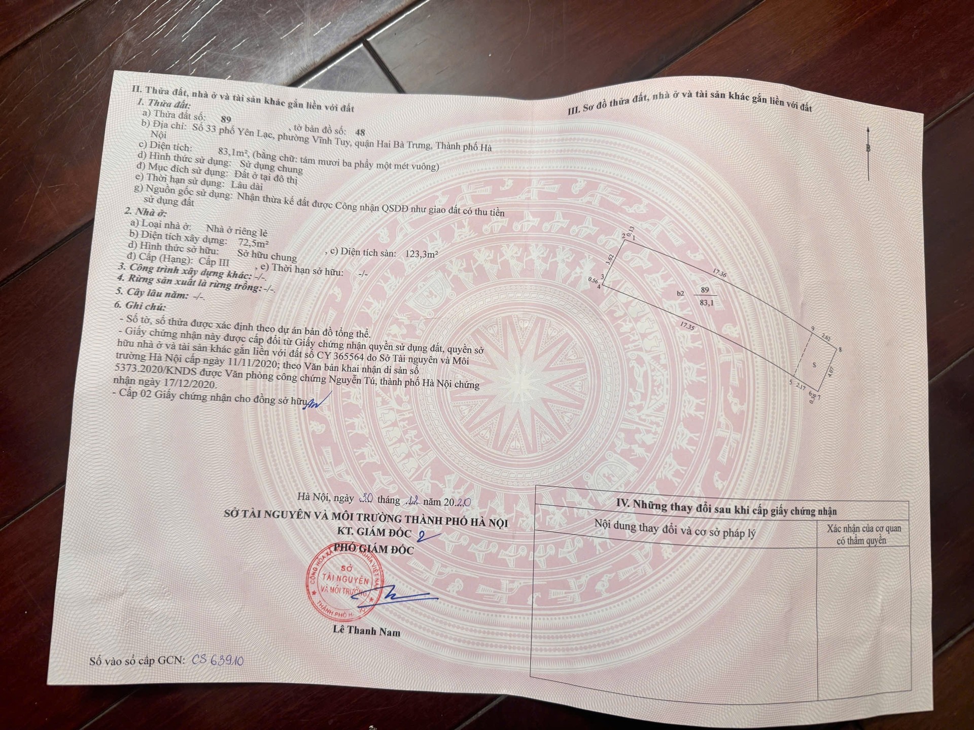 Bán nhà Yên Lạc - diện tích 83m2 4 tầng - Ô TÔ DỪNG ĐỖ NGÀY ĐÊM - giá 35 tỷ