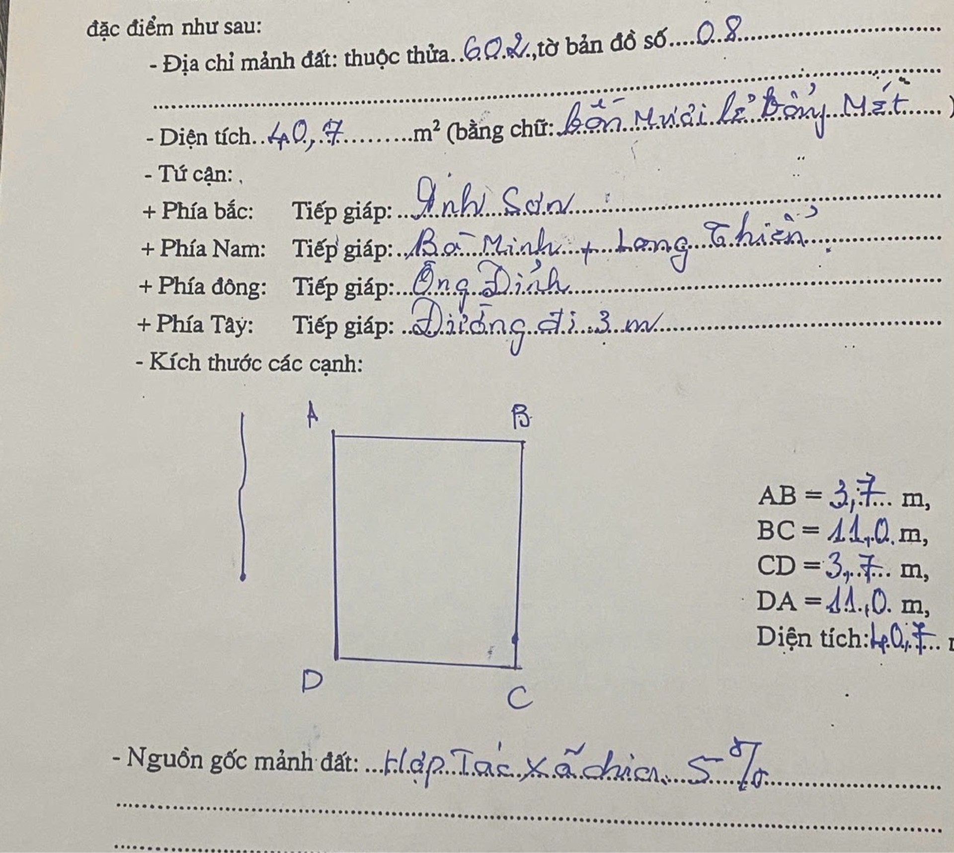 Bán nhà Định Công Hạ - diện tích 40m2 3 tầng - Ô TÔ ĐỖ CỬA - giá 3,4 tỷ