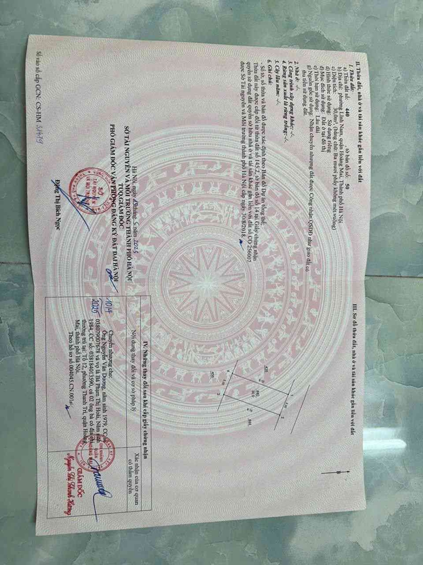 Bán nhà Nam Dư - diện tích 32m2 5 tầng - Mặt ngõ thông ô tô - giá 8,6 tỷ
