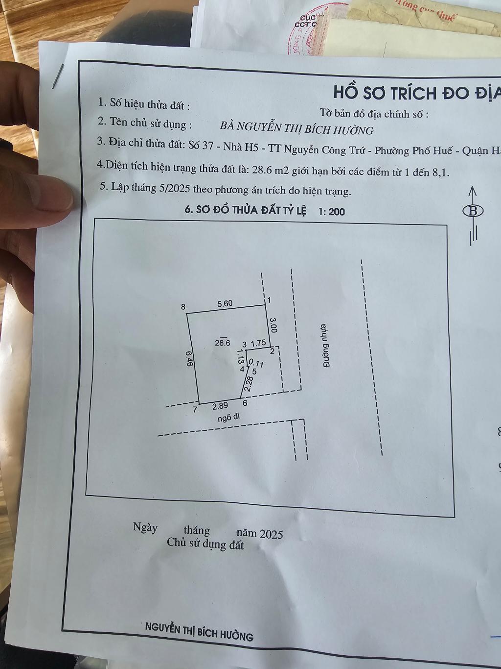 Bán nhà Nguyễn Công Trứ - diện tích 55m2 3 tầng - Hiếm nhà bán - giá 4,1 tỷ