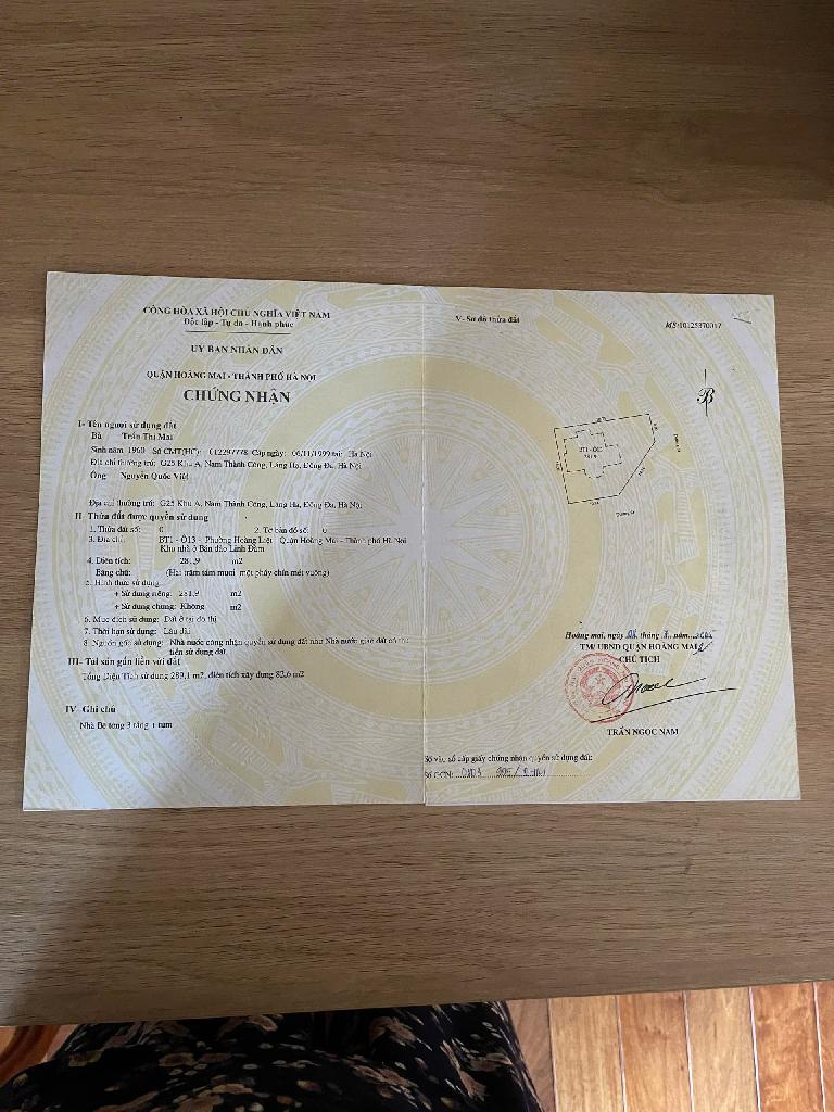 Bán nhà Đạm Phương - diện tích 281.9m2 4 tầng - Lô góc 3 mặt thoáng - giá 150 tỷ