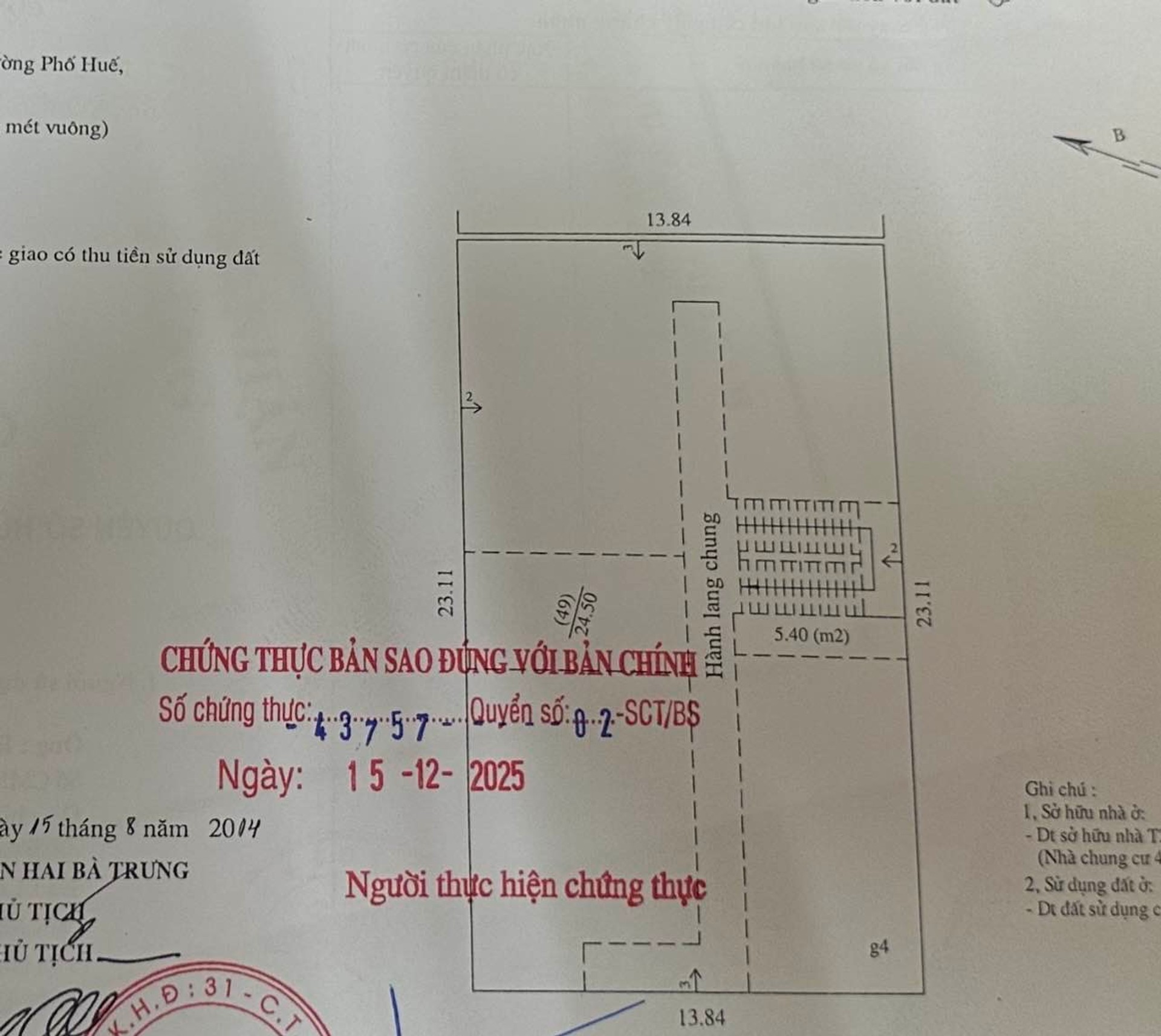 Bán nhà Nguyễn Công Trứ - diện tích 80m2 2 tầng - 2 mặt thoáng - giá 3,95 tỷ