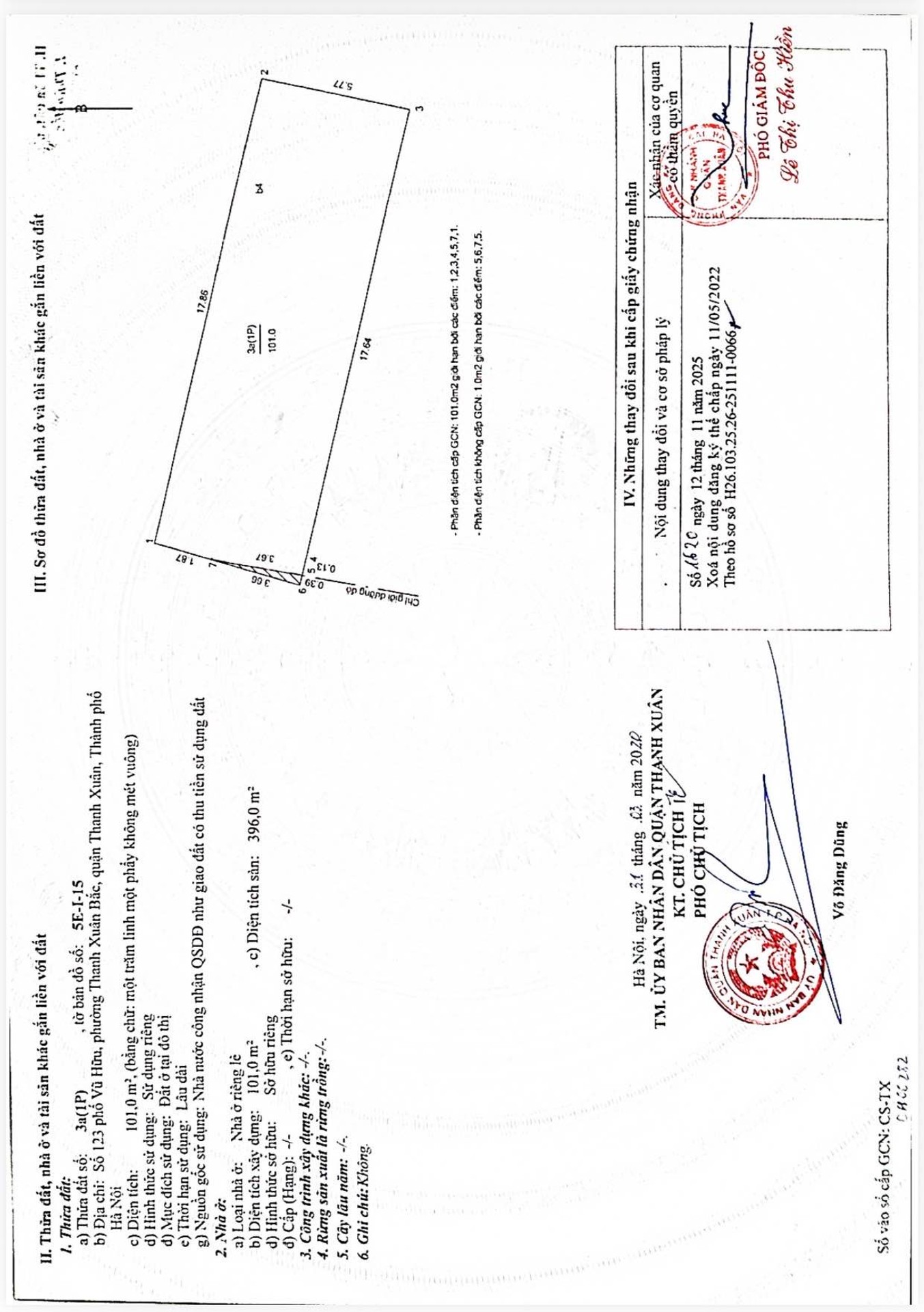 Bán nhà Vũ Hữu - diện tích 101m2 5 tầng - Mặt phố nở hậu - giá 36 tỷ