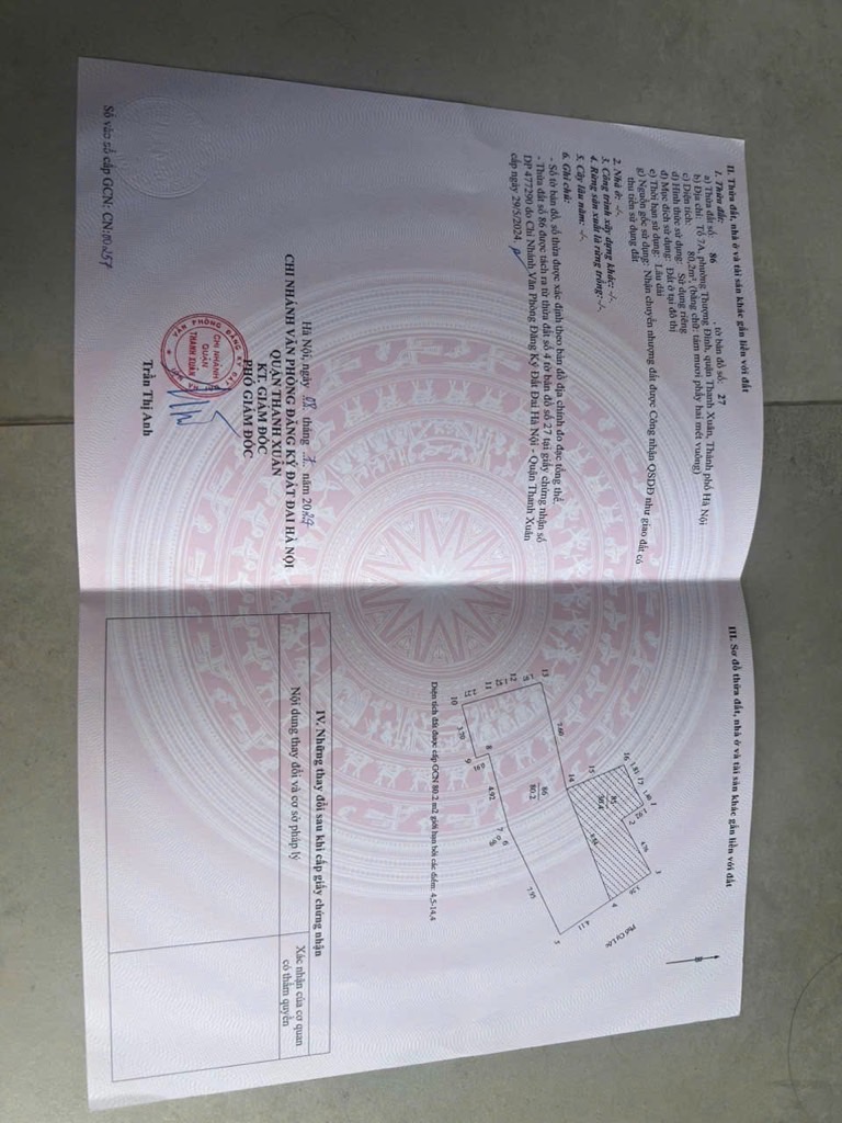 Bán nhà Cự Lộc - diện tích 80.5m2 7 tầng - Ô tô tránh - giá 31,5 tỷ