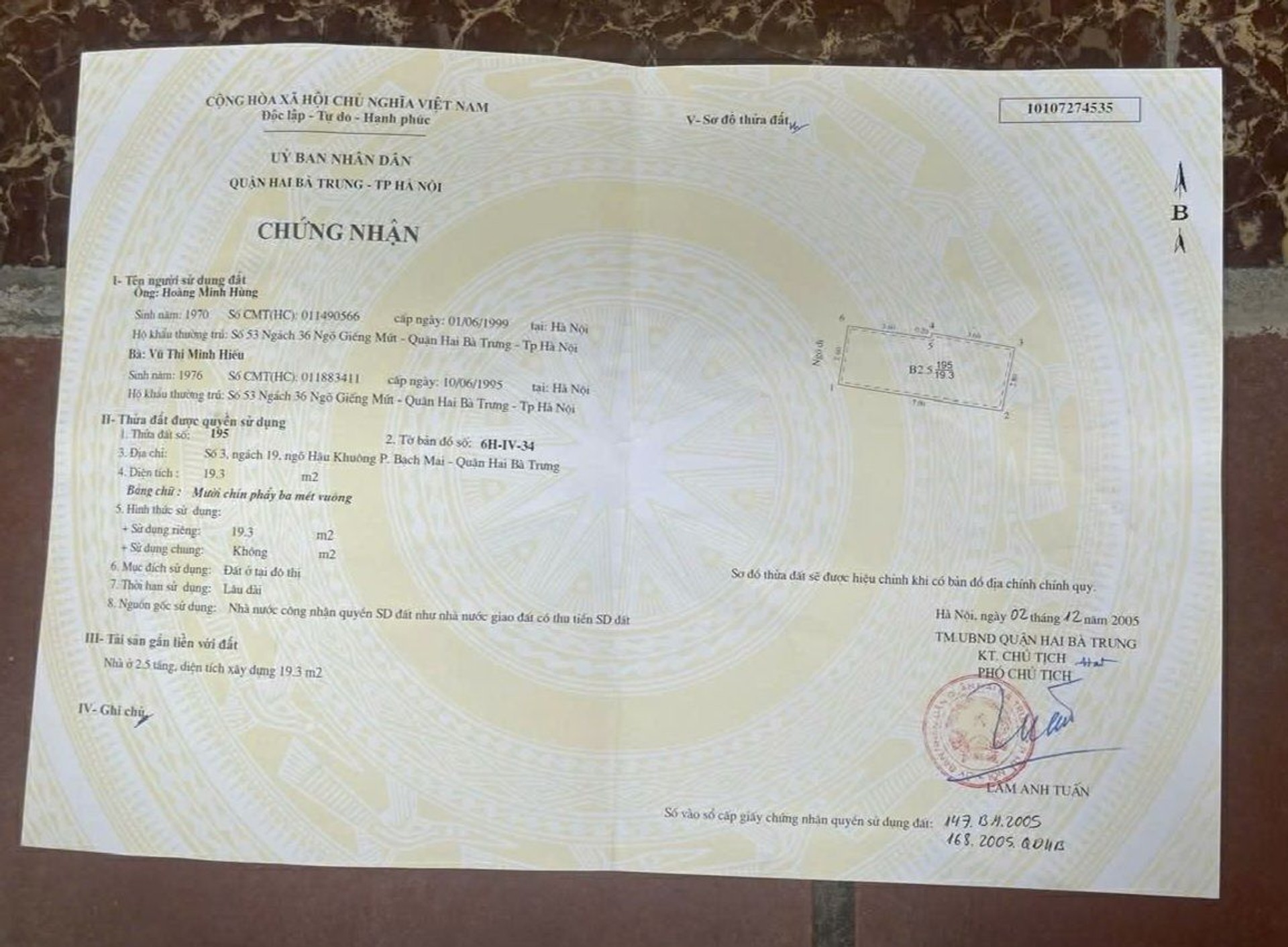 Bán nhà Hai Bà Trưng - diện tích 19m2 3 tầng - SIÊU HIẾM - LÕI HAI BÀ TRƯNG - TIỆN ÍCH BẠT NGÀN - giá 6 tỷ