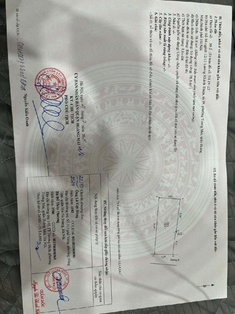 Bán nhà Lương Khánh Thiện - diện tích 79m2 7 tầng - Nở hậu hút tài lộc - giá 26,5 tỷ