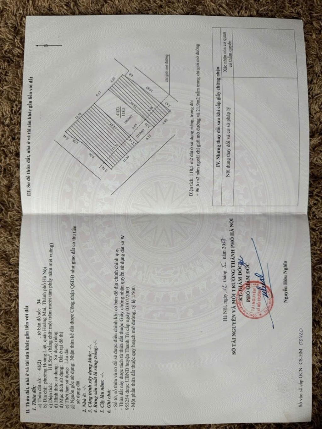 Bán nhà Bằng Liệt - diện tích 119m2 1 tầng - Ô tô vào nhà - giá 25,5 tỷ