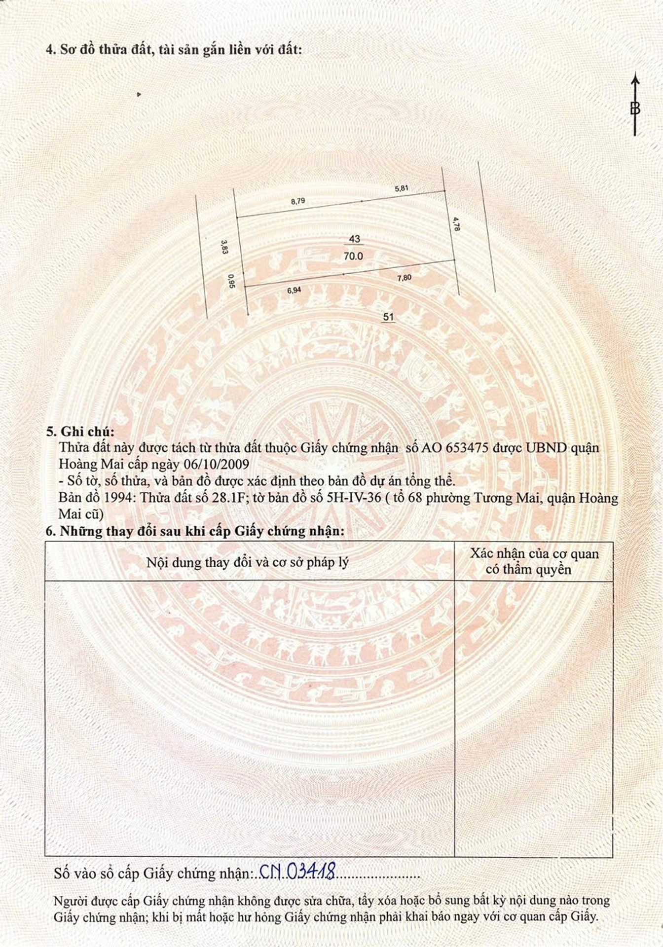 Bán nhà Tân Mai - diện tích 70m2 1 tầng - 2 mặt ngõ ô tô - giá 55 tỷ