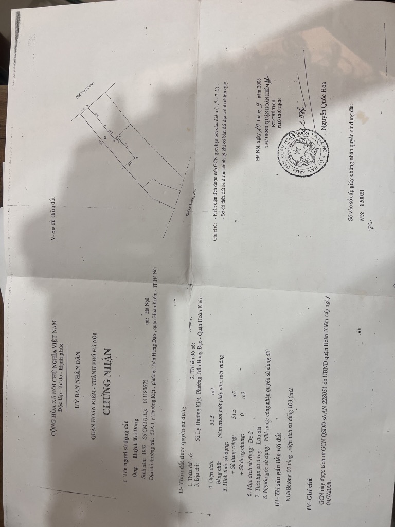 Bán nhà Bông thợ nhuộm - diện tích 74m2 3 tầng - Đầu tư - Kinh doanh - giá 37,3 tỷ