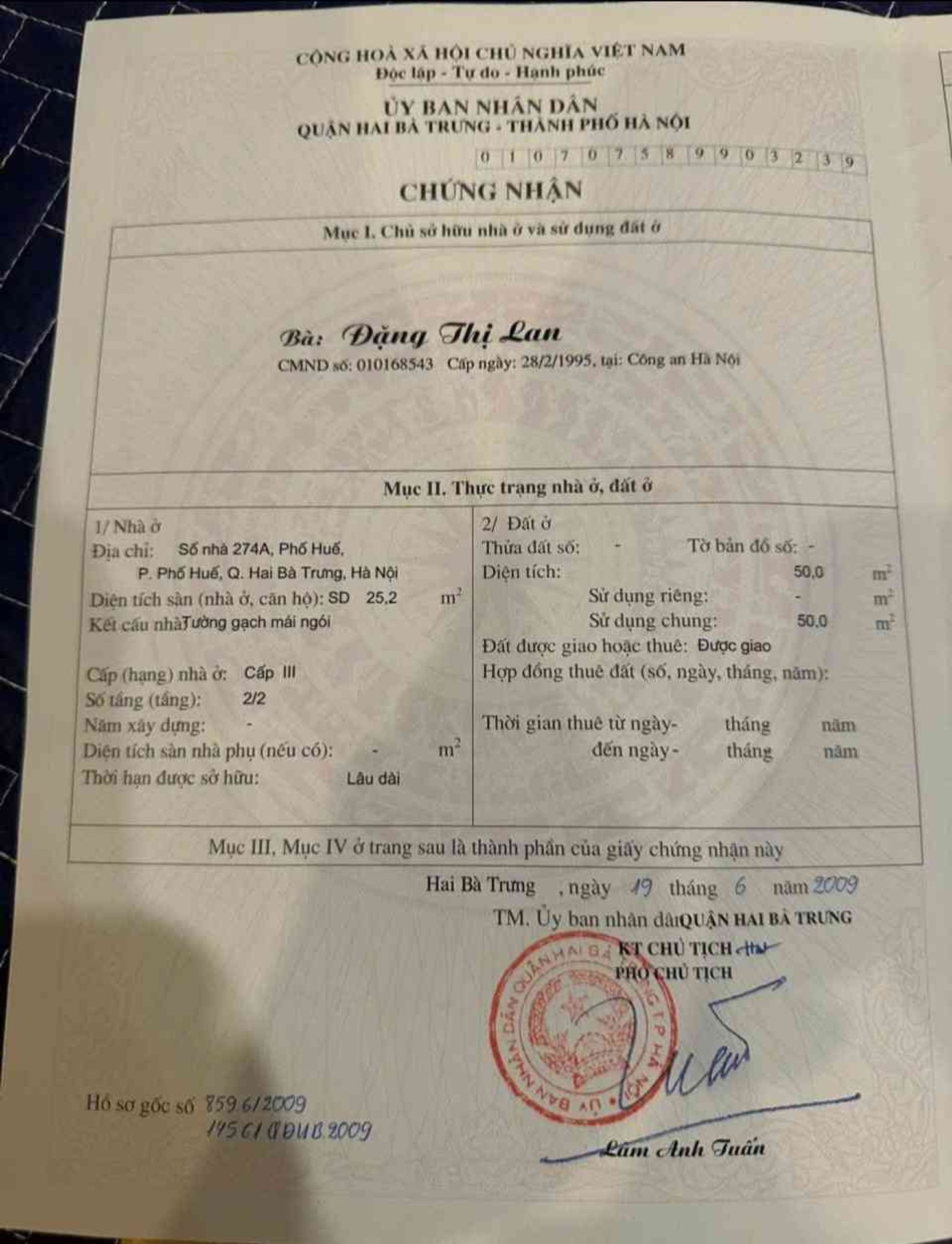 Bán nhà Phố Huế - diện tích 25m2 3 tầng - Nhà đẹp hiếm có - giá 7,5 tỷ