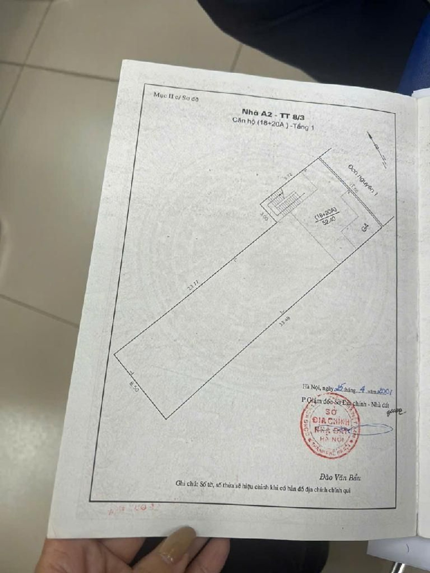 Bán nhà 8/3 - diện tích 52m2 1 tầng - 2 mặt ngõ - giá 5,4 tỷ