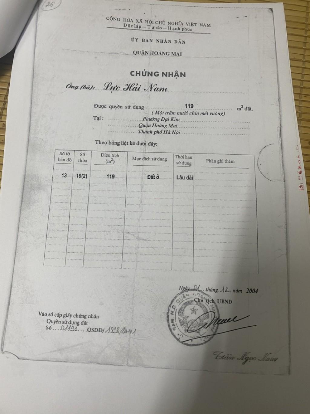Bán nhà Kim Giang - diện tích 45m2 5 tầng - Gần ô tô, ngõ thông - giá Nhỉnh 11 tỷ